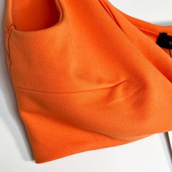 Hey Samy Tessa Orange Cropped Top & Midi Bodycon Two Piece Skirt Set NWT - Picture 5 of 16